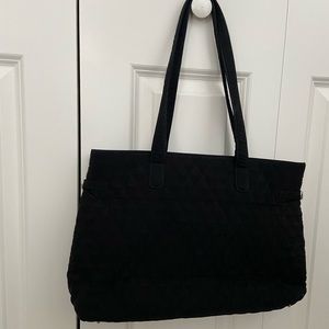 Vera Bradley Black Quilted Tote Bag